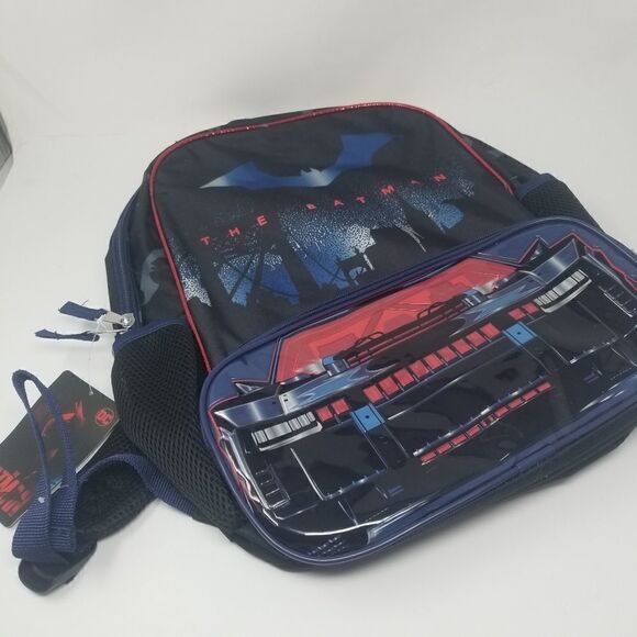 NWT. DC The Batman Backpack. Black. Red. Full size. - Picture 11 of 14